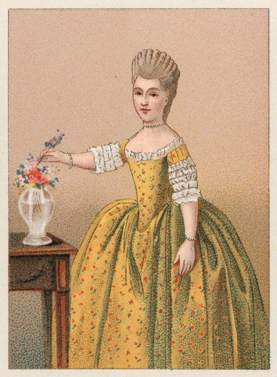Traje del siglo XVIII de Francia de French School