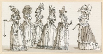 Francia Traje del siglo XVIII de French School