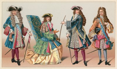 Traje del siglo XVII de Francia de French School