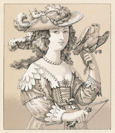 Traje del siglo XVII de Francia de French School