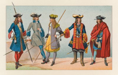 Traje del siglo XVII de Francia de French School