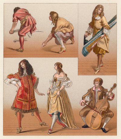Traje del siglo XVII de Francia de French School