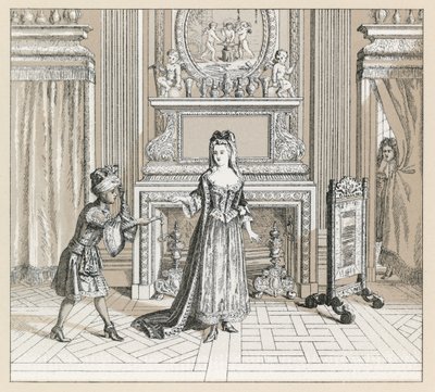Traje del siglo XVII en Francia de French School