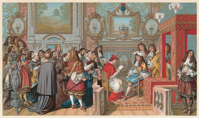Traje del siglo XVII de Francia de French School