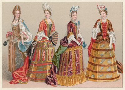 Traje del siglo XVII en Francia de French School