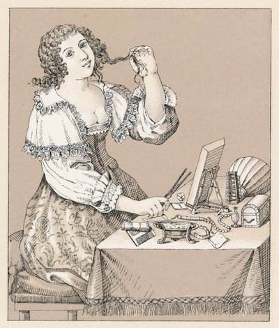 Traje del siglo XVII en Francia de French School