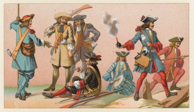 Traje del siglo XVII de Francia de French School