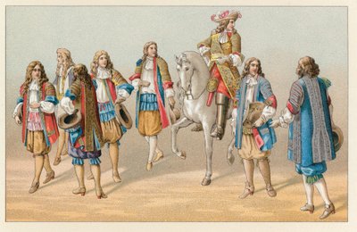 Traje francés del siglo XVII de French School