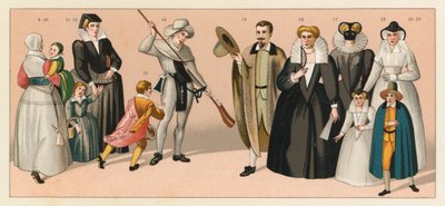 Traje del siglo XVI de Francia de French School