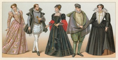 Traje del siglo XVI de Francia de French School
