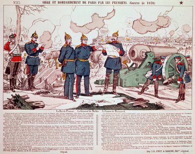 Guerra Franco-Prusiana: El sitio y el bombardeo de París de French School