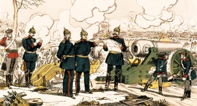 Guerra Franco-Prusiana: El sitio y el bombardeo de París de French School