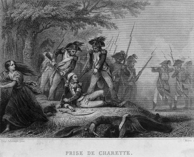 François-Athanase de Charette de la Contrie (François Athanase: 1763-1796) - en “Revolución francesa” de Thiers de French School
