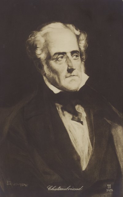 François-René de Chateaubriand (1768-1848), escritor, político e historiador francés de French School