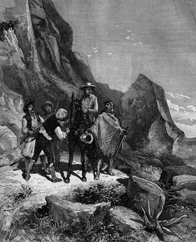 François Arago (1786-1853) en 1806 fue a España para completar la medida del Meridiano y una noche fue abordado por cuatro bandidos de French School