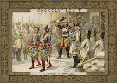 François de Chevert, general francés, en el Sitio de Praga, 1741 de French School