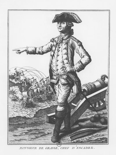 François-Joseph Paul, Conde de Grasse (grabado) de French School