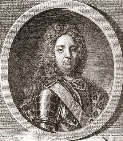 François-Marie de Broglie, primer duque de Broglie, 1671-1745. Líder militar francés. De Les Heures Libres publicado en 1908 de French School