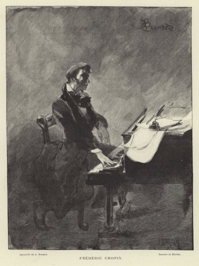 Frédéric Chopin, pianista y compositor polaco de French School