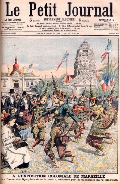Exposición Colonial Francesa en Marsella - Ilustración para Le Petit Journal, 24 de junio de 1906 (grabado) de French School