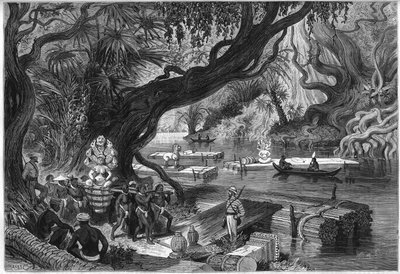 Misión francesa de Delaporte a las ruinas de Angkor, Camboya de French School