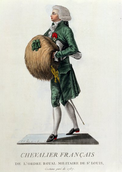 Caballero francés de la Orden de San Luis, 1787 de French School