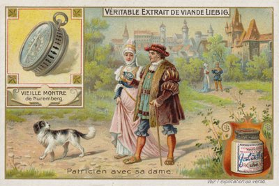Extracto de Carne Francés (Bouillon), Pareja Cortejando de French School
