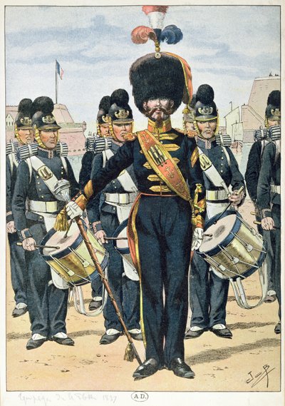 Banda naval francesa en 1837, c.1900 de French School