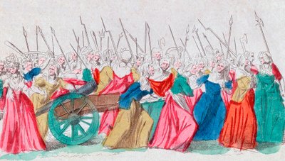 Revolución Francesa: “A Versalles, a Versalles” La marcha de las mujeres sobre Versalles 5/10/1789 (Marcha de las Mujeres sobre Versalles, París, 5 de octubre de 1789) de French School