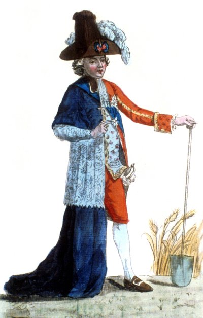 Revolución Francesa: Un hombre con parte del vestido... Escuela Francesa de French School