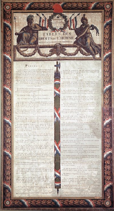 Revolución Francesa: Declaración de los Derechos del Hombre y del Ciudadano de French School