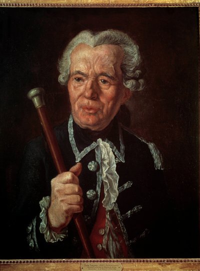 Retrato del Marqués Bernard Rene Jordan de Launay (1740-1789), gobernador de la Bastilla. Pintura de la escuela francesa. Siglo XVIII de French School