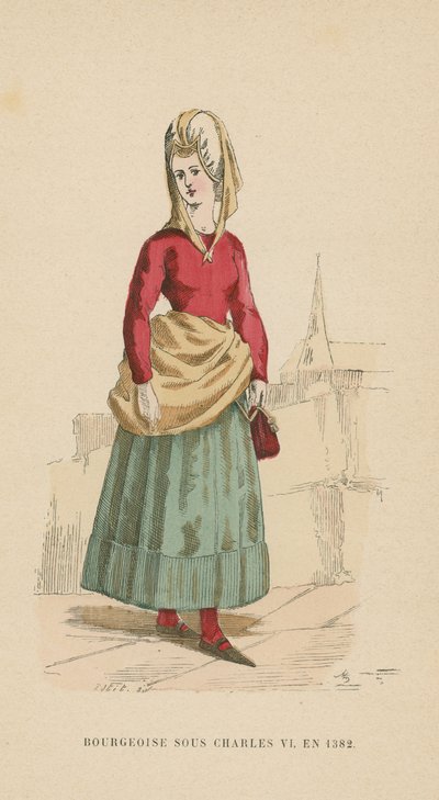 Burguesa francesa del reinado de Carlos VI, 1382 de French School