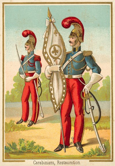 Carabineros franceses de la Restauración de French School