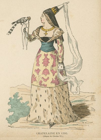 Chatelaine francesa del reinado de Carlos VI, 1395 de French School
