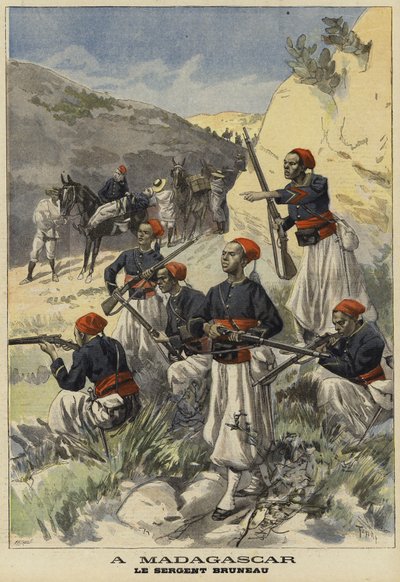 Tropas coloniales francesas en Madagascar, 1897 de French School