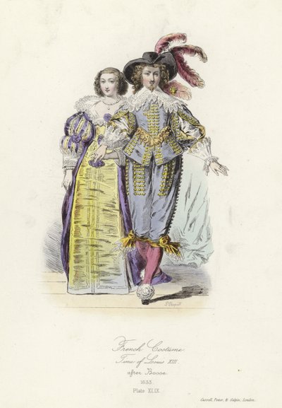 Traje francés de la época de Luis XIII de French School