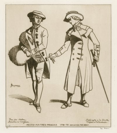 Dandis franceses, 1778-79 de French School
