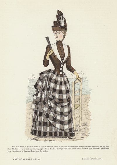 Placa de moda francesa, 1885-86 de French School