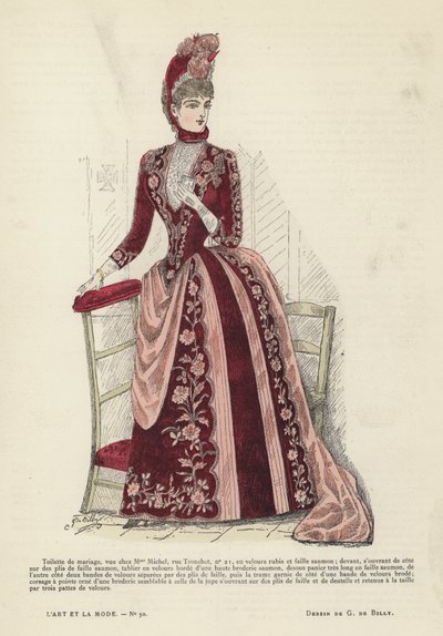 Placa de moda francesa, 1885-86 de French School