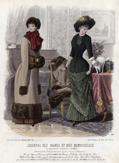 Placa de moda francesa, finales del siglo XIX de French School