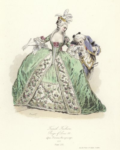 Modas francesas, reinado de Luis XVI de French School