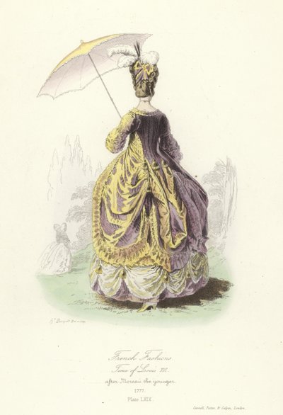 Modas francesas, época de Luis XVI de French School