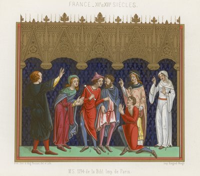 Figuras francesas de los siglos XII y XIII de French School
