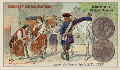Liard francés del reinado de Luis XIV de French School