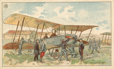 Biplano militar francés de French School