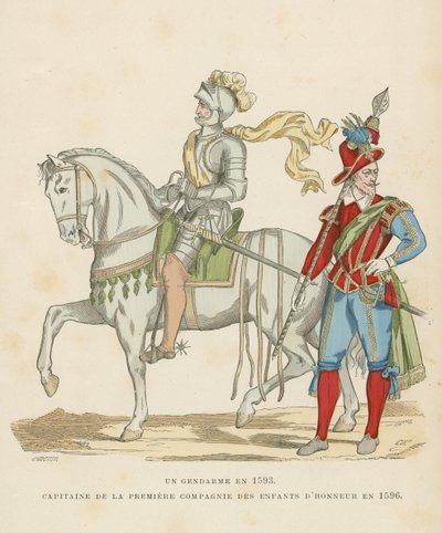 Traje militar francés, finales del siglo XVI de French School