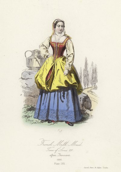 Lechera francesa de la época de Luis XIV de French School