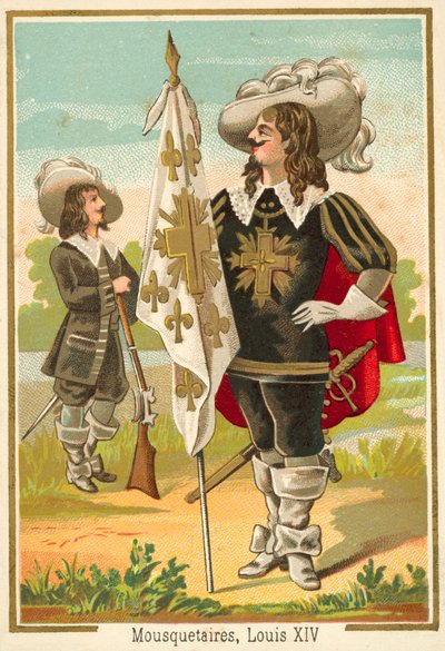 Mosqueteros franceses de la época de Luis XIV de French School