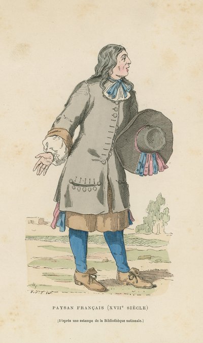 Campesino francés, siglo XVII de French School